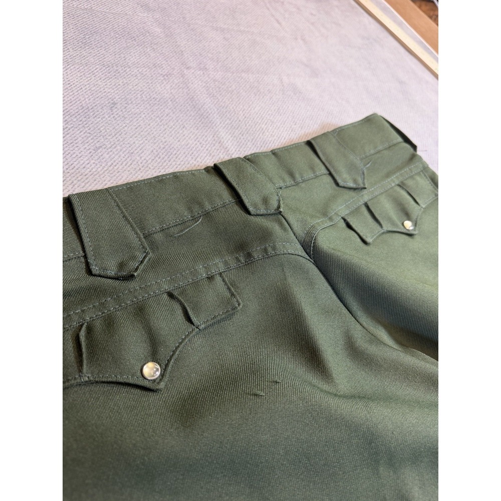 Lot of 3 WESTERN Men's Pants Polyester Cotton Blend 36 Blue Green Brown 1950's - Picture 4 of 16